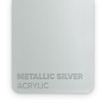FLUX Acrylic Metallic Silver 3mm - 3/5 sheets