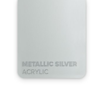 FLUX Acrylic Metallic Silver 3mm - 3/5 sheets