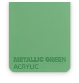 FLUX Acrylic Metallic Green 3mm - 3/5 sheets