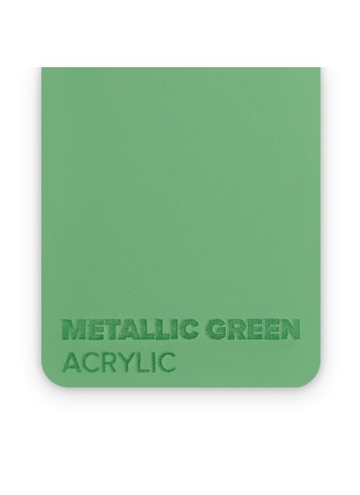 FLUX Acrylic Metallic Green 3mm - 3/5 sheets