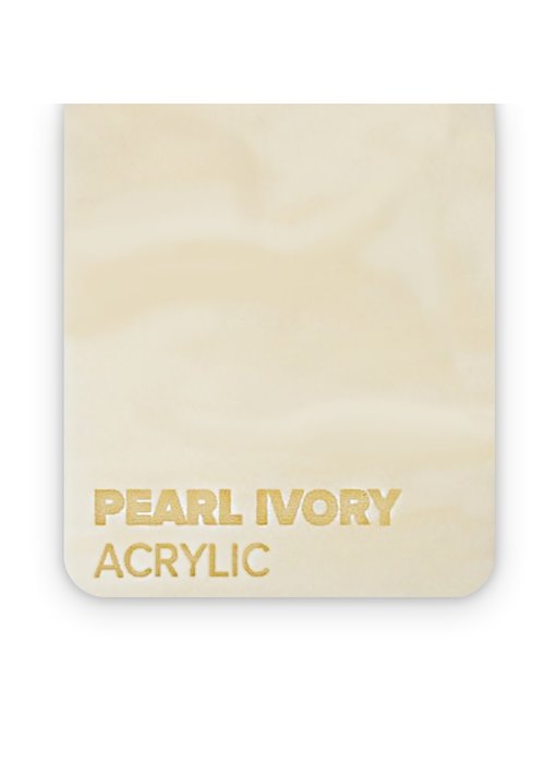 FLUX Acrylic Pearl Ivory 3mm - 3/5 sheets