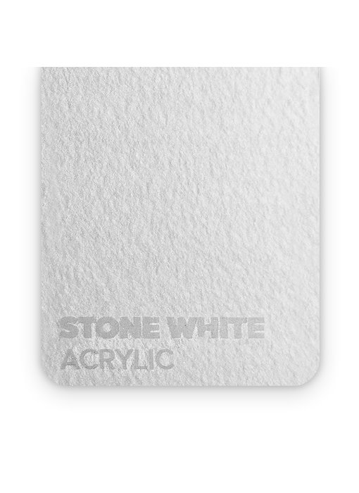FLUX Acrylic Stone White 3mm - 3/5 sheets