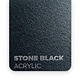 Acrylic Stone Black 3mm - 3/5 sheets
