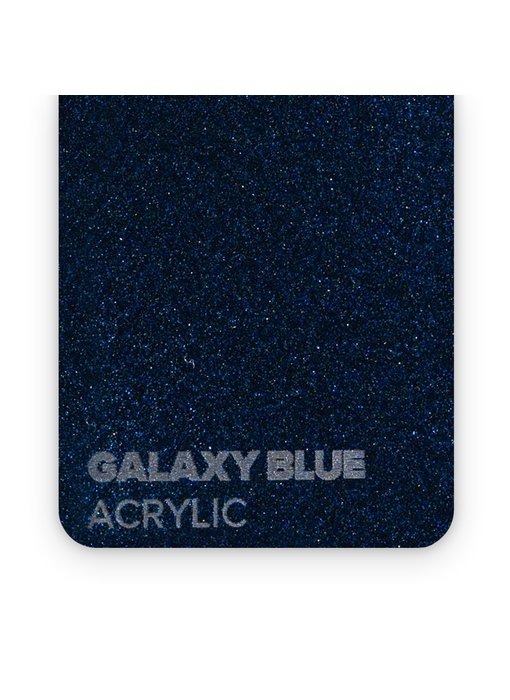 FLUX Acrylic Galaxy Blue 3mm - 3/5 sheets