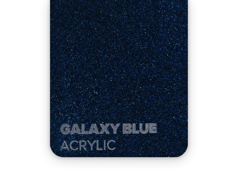 FLUX Acrylic Galaxy Blue 3mm - 3/5 sheets