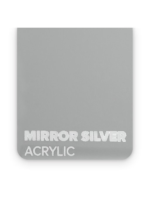 FLUX Acrylic Mirror Silver 3mm - 3/5 sheets