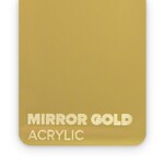 FLUX Acrylic Mirror Gold 3mm - 3/5 sheets