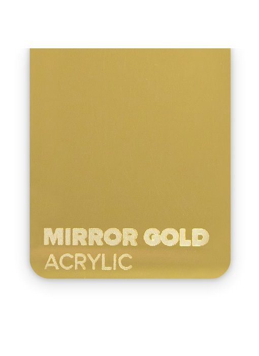 FLUX Acrylic Mirror Gold 3mm - 3/5 sheets