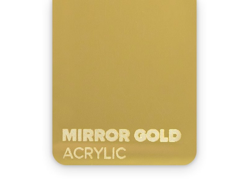 FLUX Acrylic Mirror Gold 3mm - 3/5 sheets