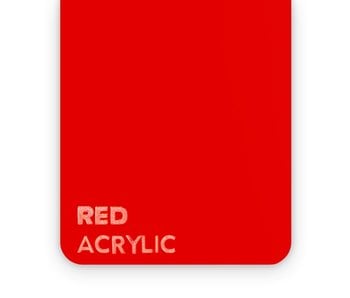 Acrylic Red 3mm - 3/5 sheets