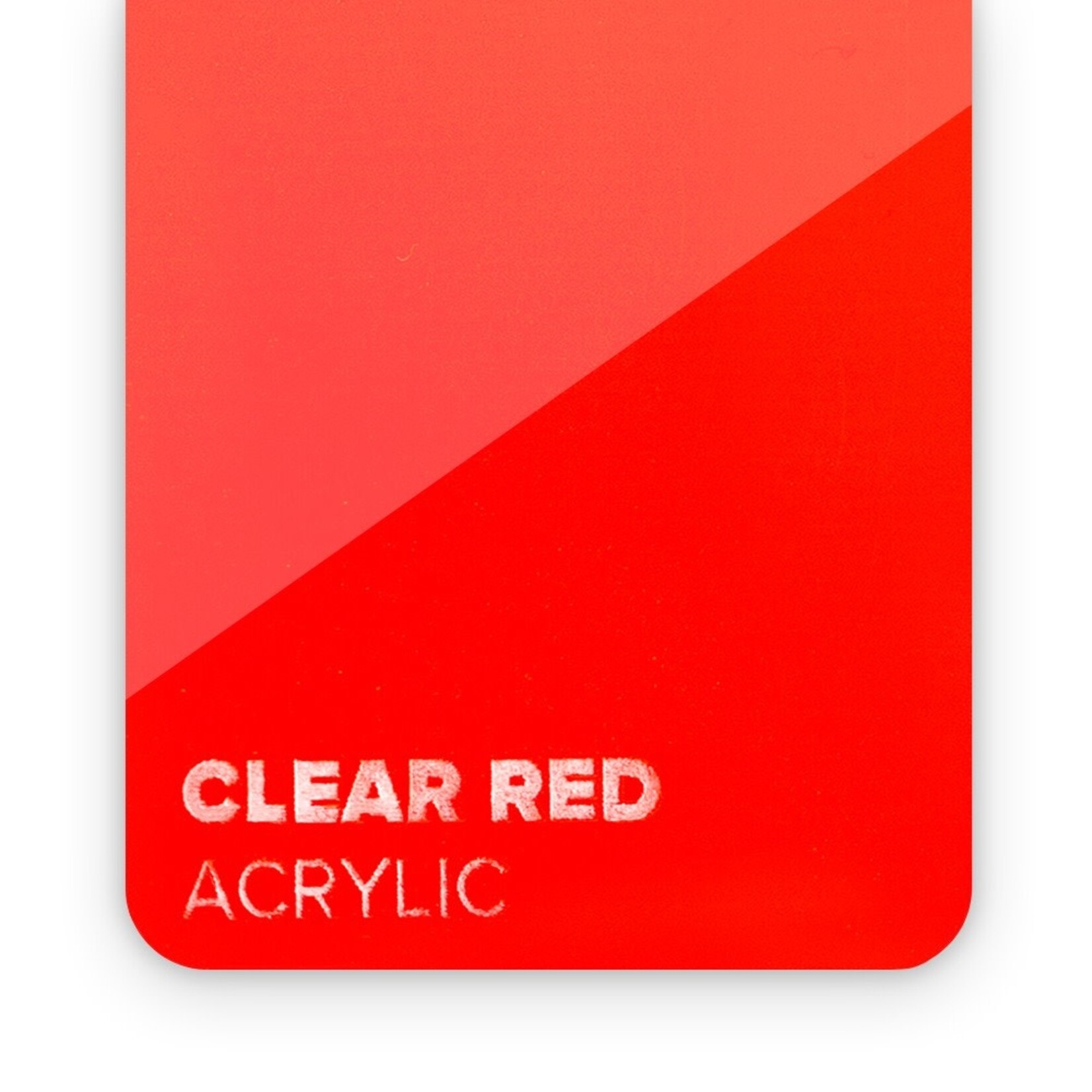 FLUX Acrylic Clear Red 3mm - 3/5 sheets