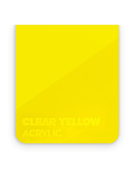 FLUX Acrylic Clear Yellow 3mm - 3/5 sheets