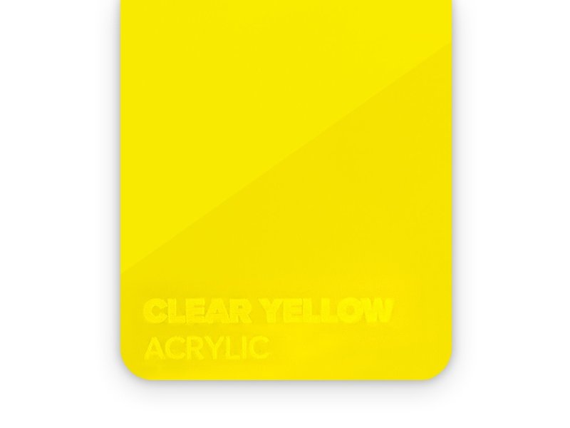 FLUX Acrylic Clear Yellow 3mm - 3/5 sheets