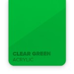FLUX Acrylic Clear Green 3mm - 3/5 sheets