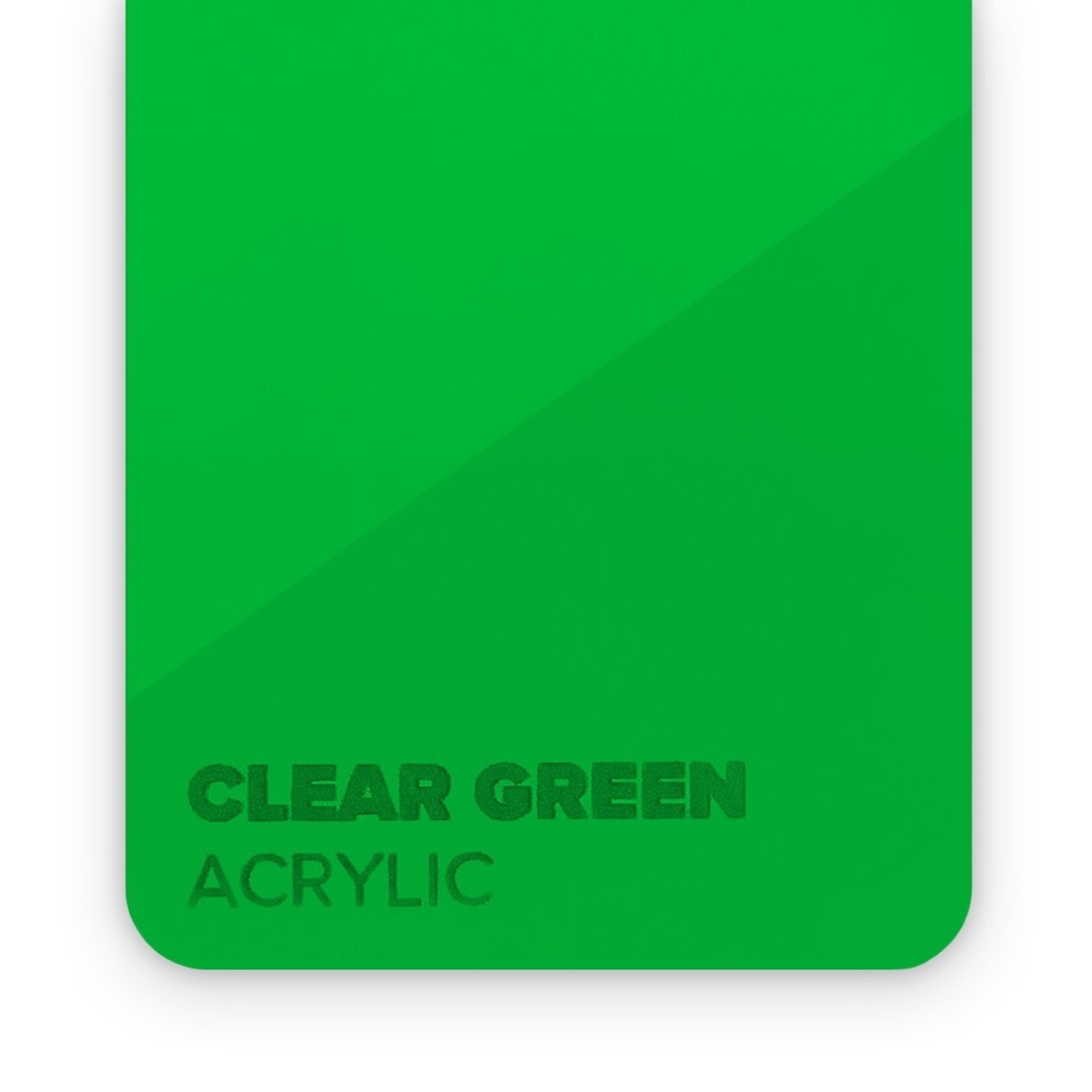 FLUX Acrylic Clear Green 3mm - 3/5 sheets