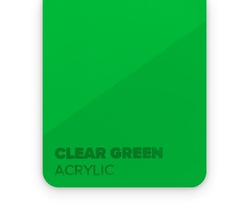 FLUX Acrylic Clear Green 3mm - 3/5 sheets