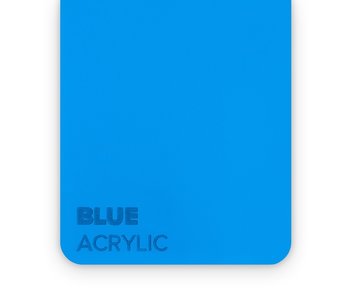 Acrylic Blue 3mm - 3/5 sheets