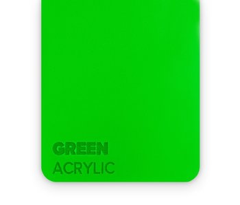 FLUX Acrylic Green 3mm - 3/5 sheets