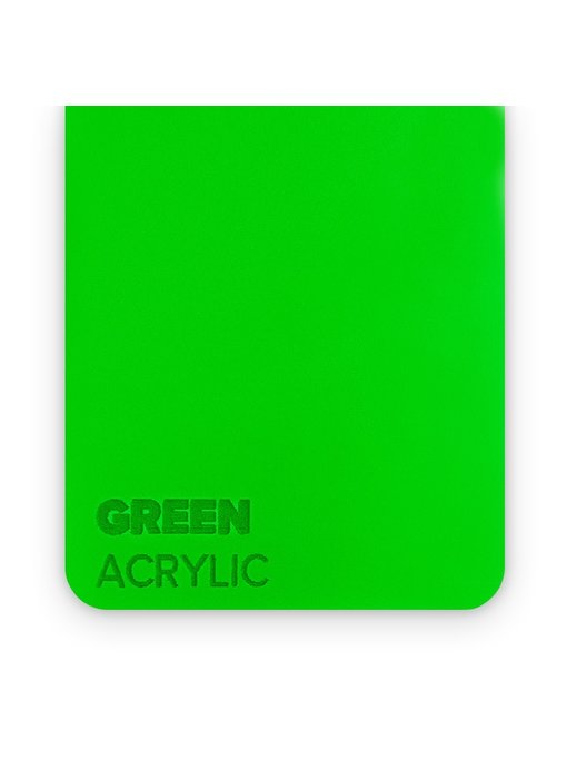 FLUX Acrylic Green 3mm - 3/5 sheets