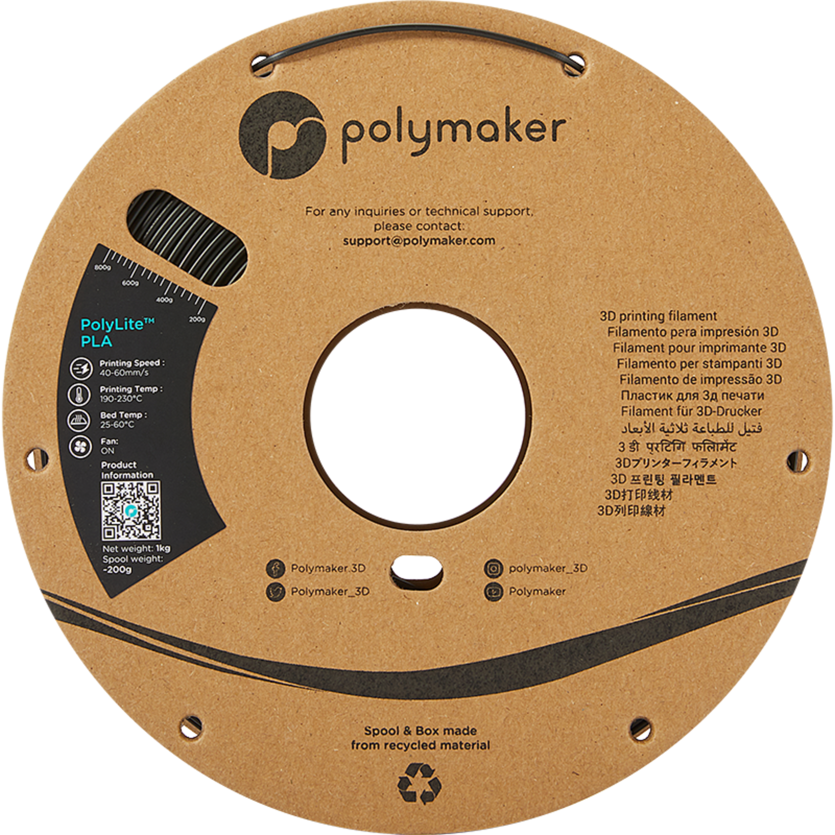 Polymaker Polylite PLA Black