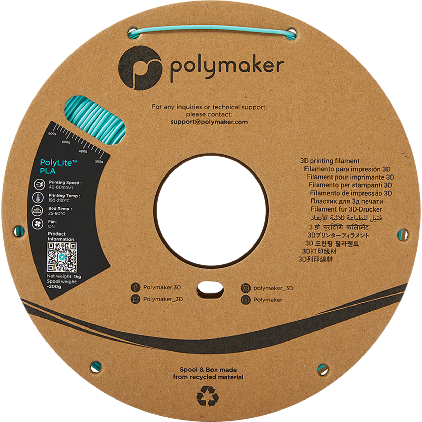 Polymaker Polylite PLA Teal
