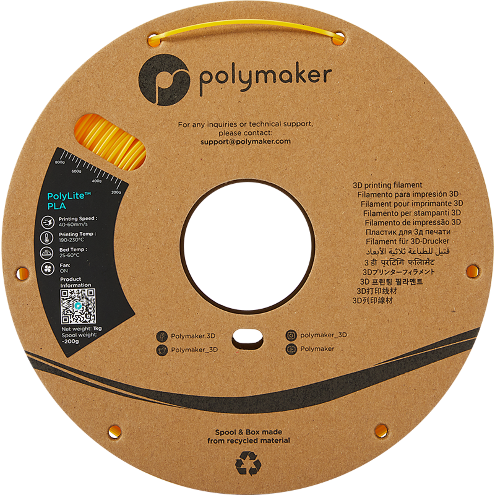 Polymaker Polylite PLA Yellow