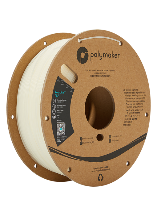 Polymaker Polylite PLA Naturel Op = Op
