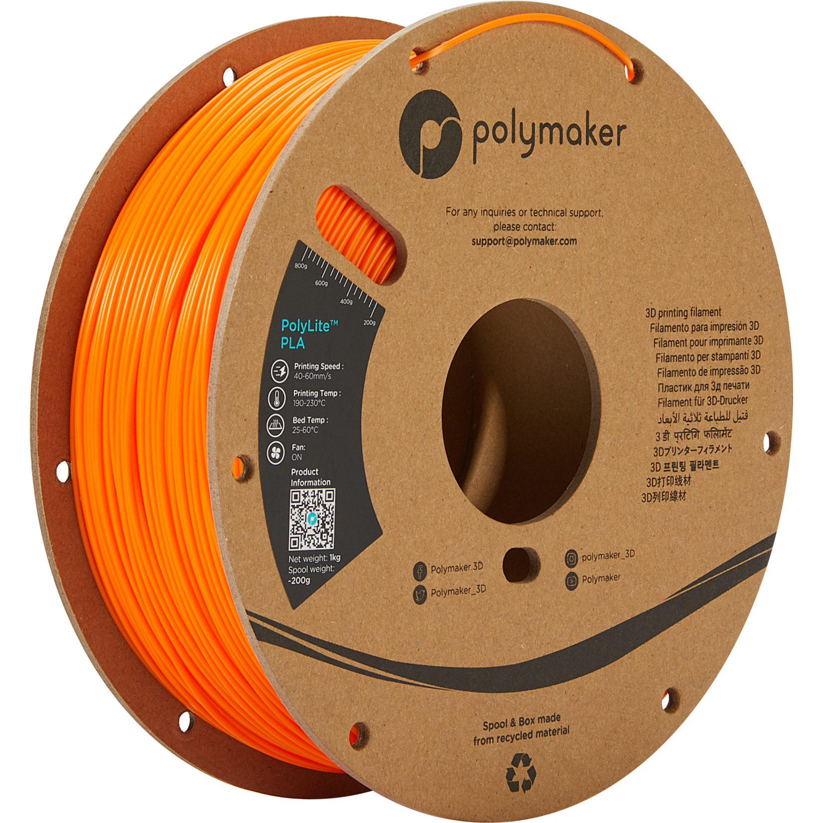 Polymaker Polylite PLA Oranje