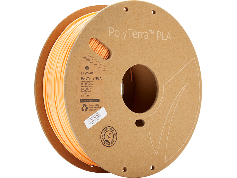 Polymaker Polyterra PLA  Perzik Op = Op