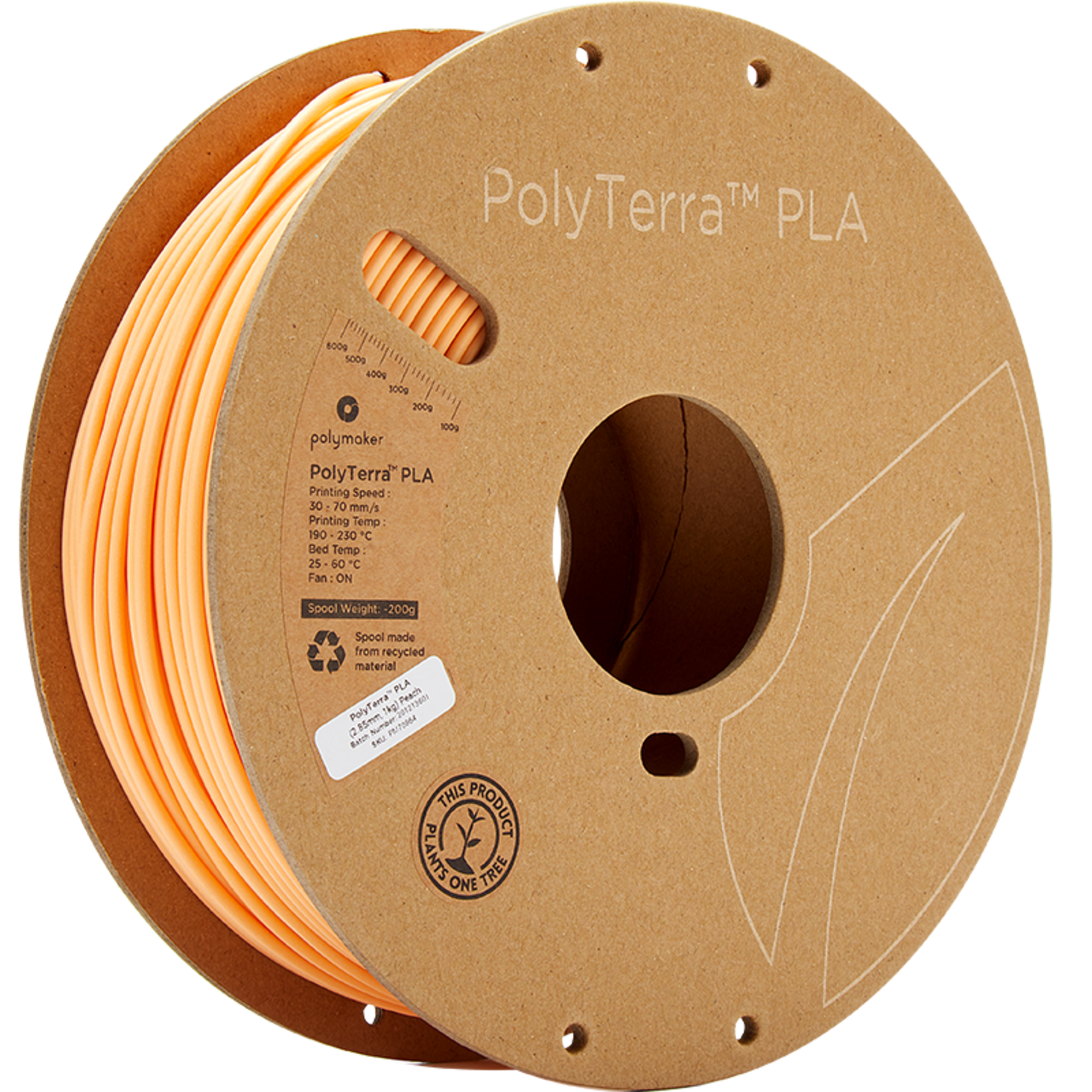 Polymaker Polyterra PLA Peach Uitverkocht = Uitverkocht