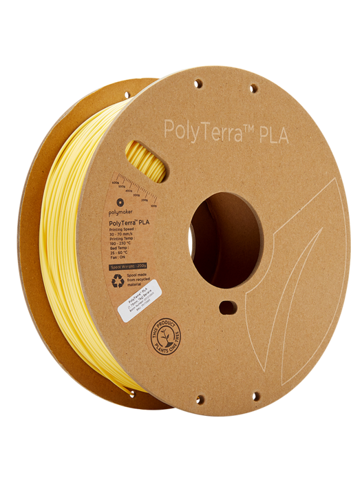 Polymaker Polyterra PLA  Banaan Op = Op