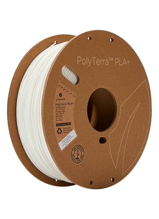 Polymaker Polyterra PLA+ Wit 1.75 mm