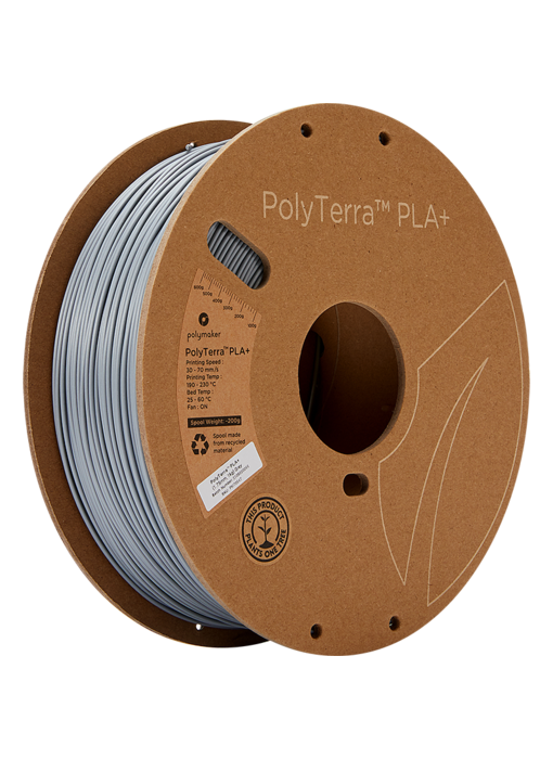 Polymaker Polyterra PLA+ Grijs 1.75 mm