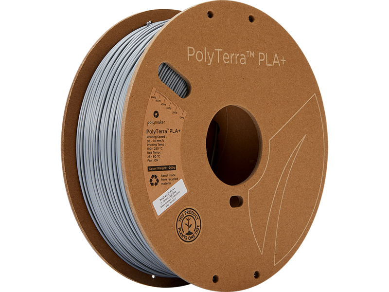 Polymaker Polyterra PLA+ Grijs 1.75 mm