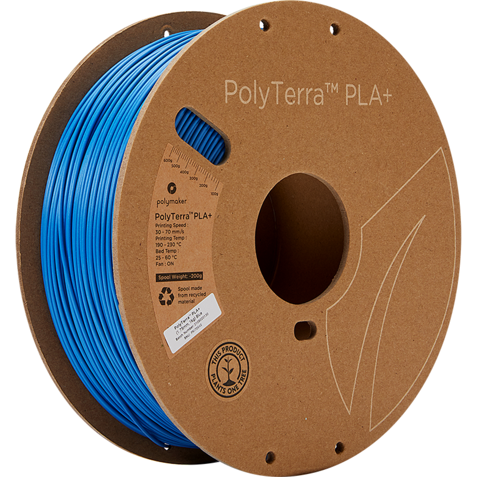 Polymaker Polyterra PLA+ Blue 1.75mm Sold out =Sold out