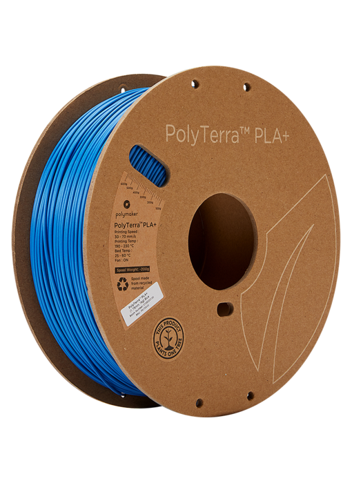 Polymaker Polyterra PLA+ Blauw 1.75 mm Op = Op