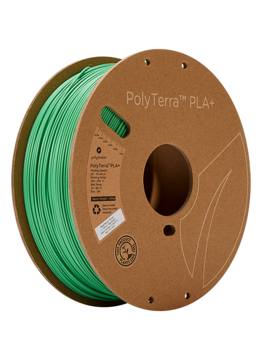 Polymaker Polyterra PLA+ Groen 1.75 mm Op = Op