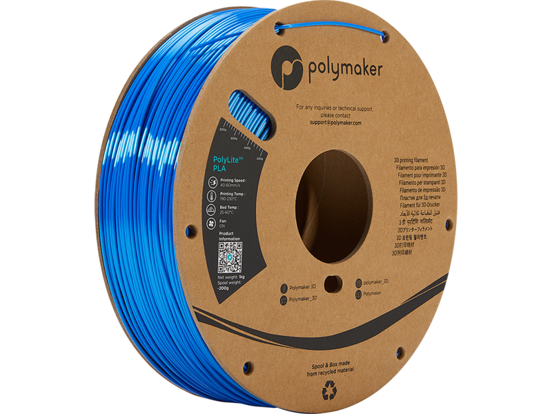 Polymaker Polylite PLA Silk Blauw 1.75mm