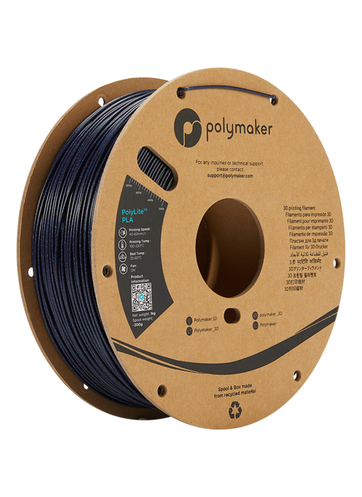 Polymaker Polylite PLA Galaxy Donkerblauw 1.75mm Op = Op