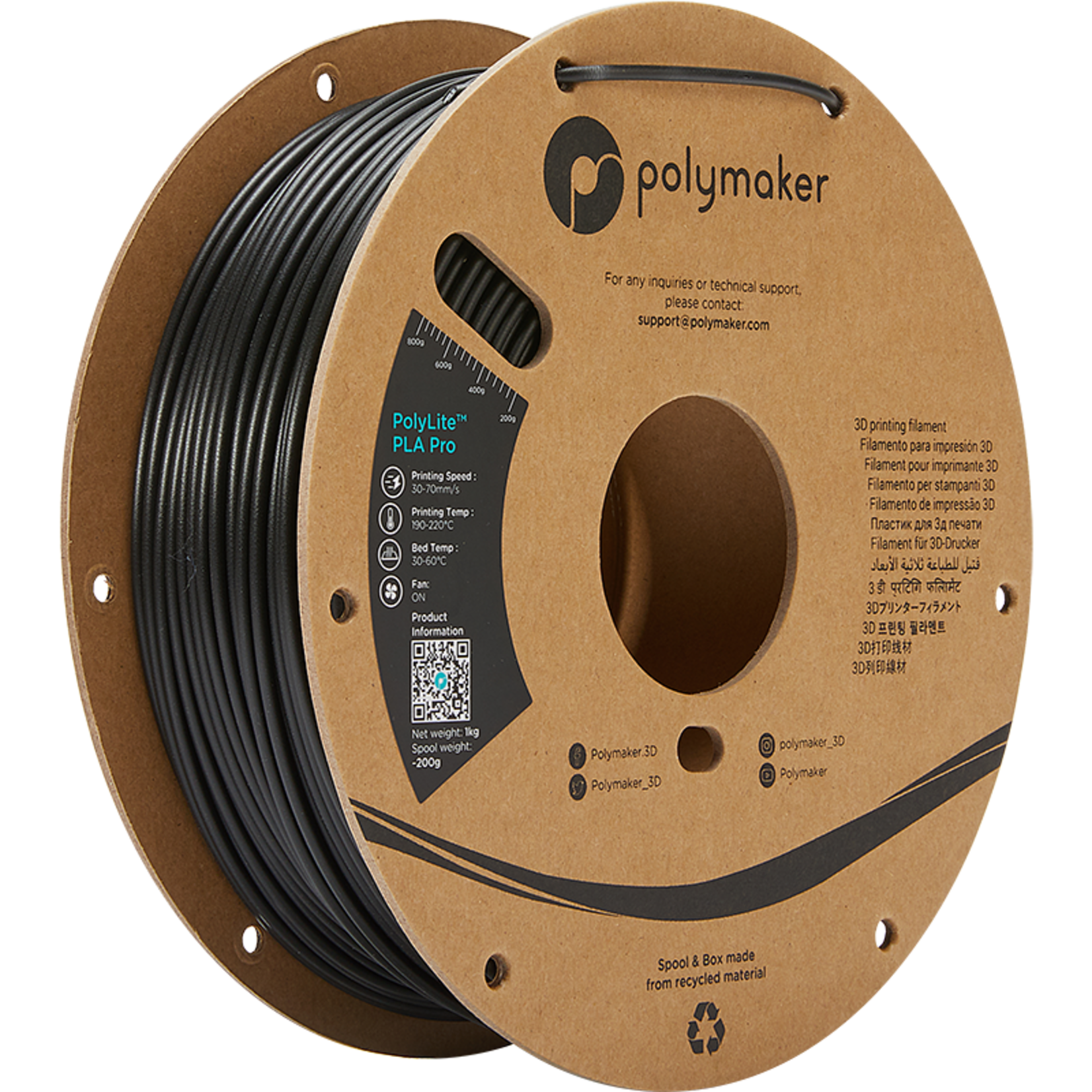 Polymaker Polylite PLA Pro Black