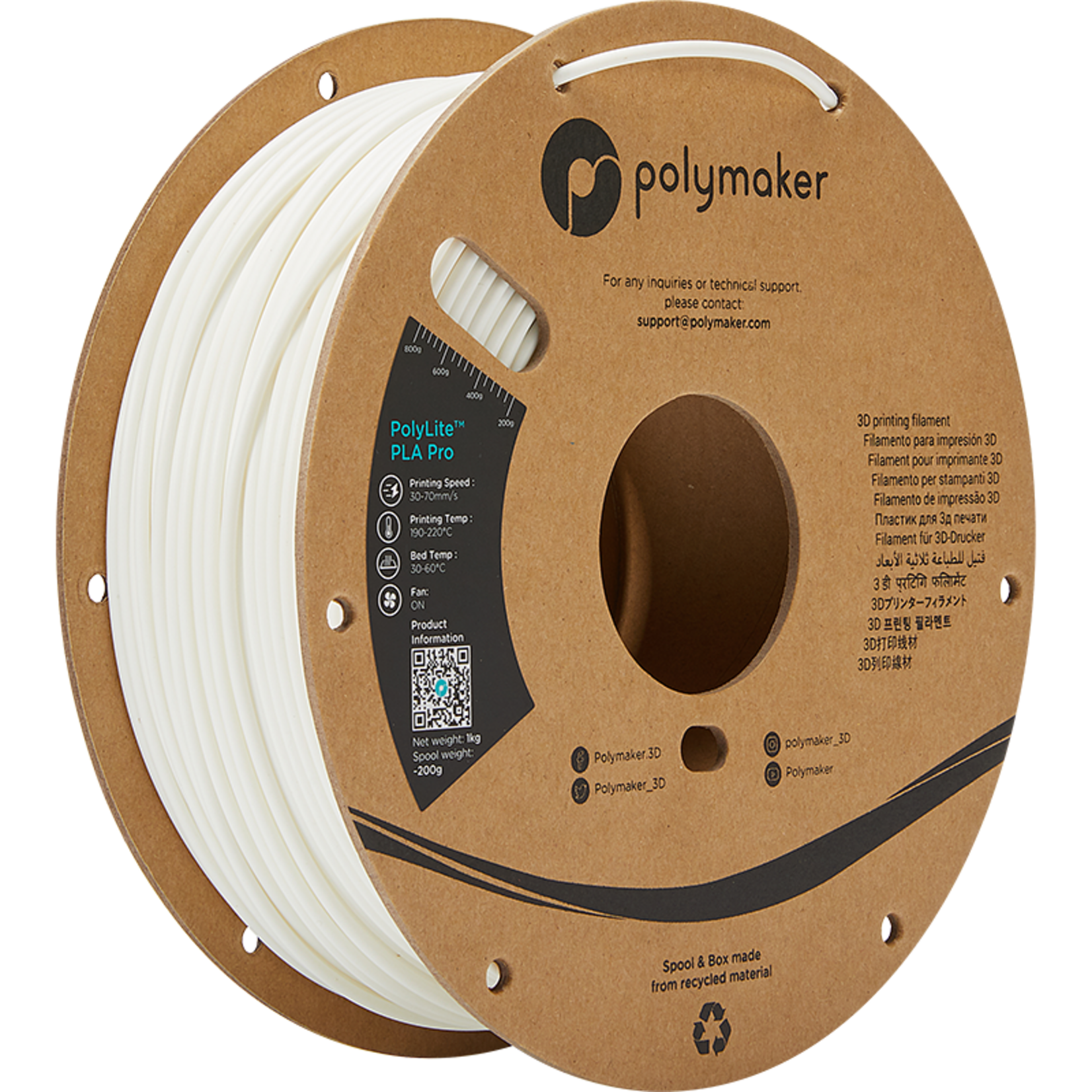 Polymaker Polylite PLA Pro White