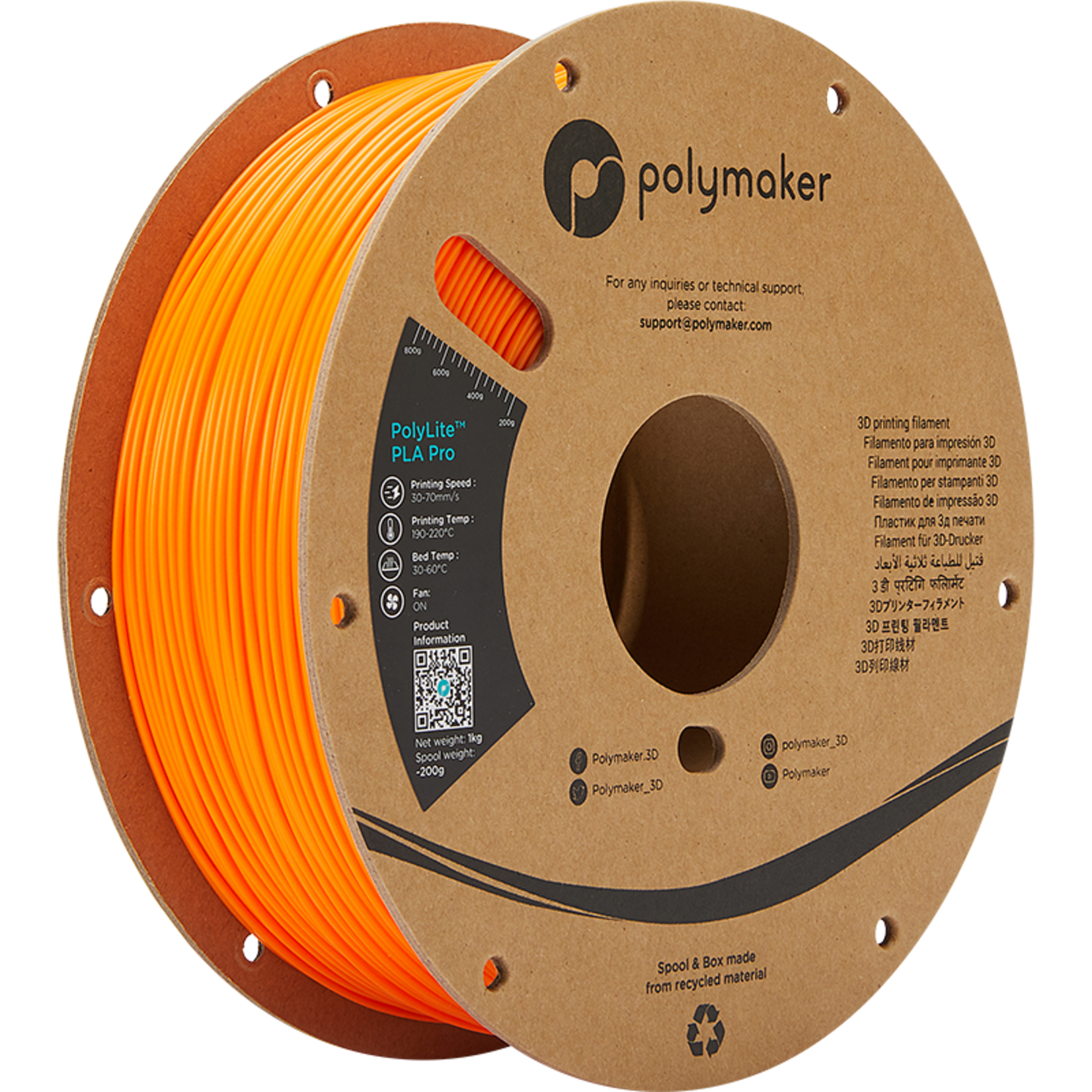 Polymaker Polylite PLA Pro Oranje