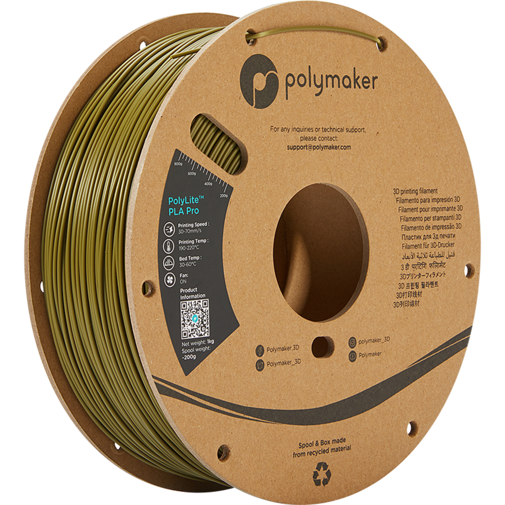 Polymaker Polylite PLA Pro Legergroen