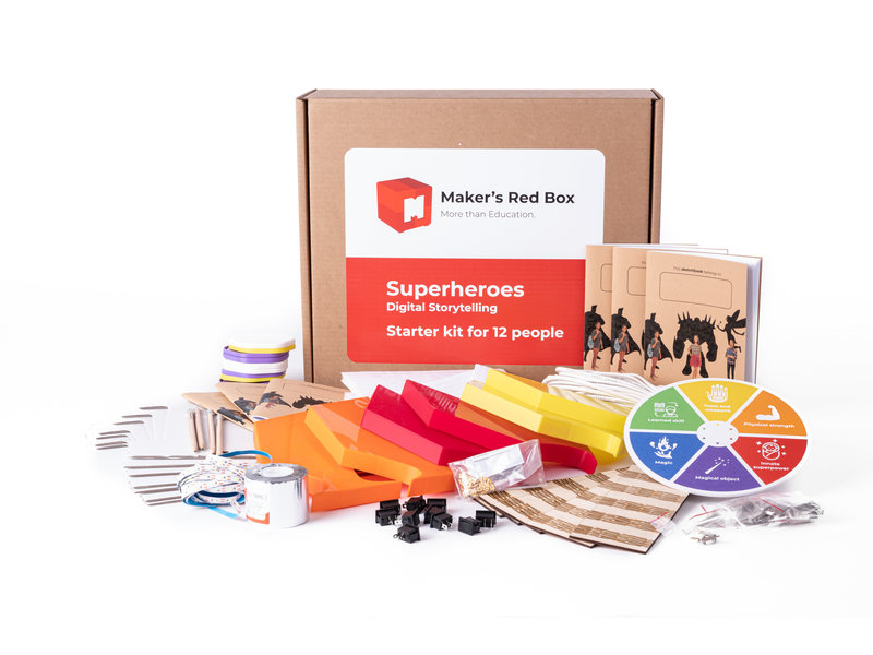 Maker's Red Box Superheroes Teacher's Box