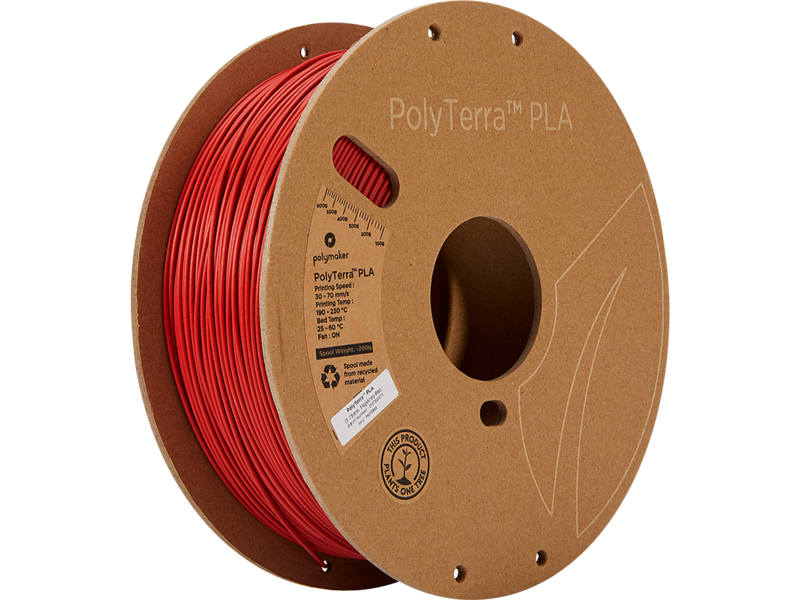 Polymaker Polyterra PLA Army Rood 1.75 mm