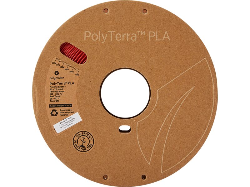 Polymaker Polyterra PLA Army Rood 1.75 mm