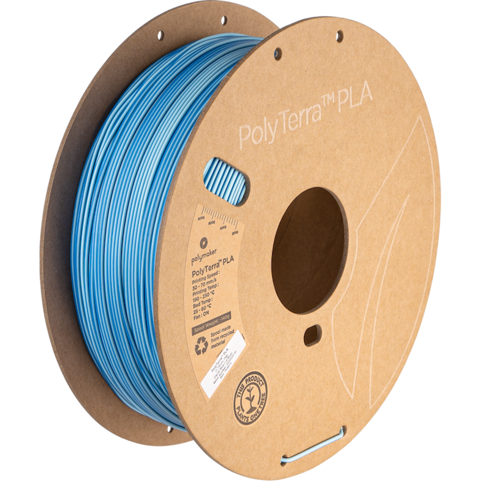 Polymaker PolyTerra PLA Dual Glacier Blue (Ice-Blue) 1.75 mm