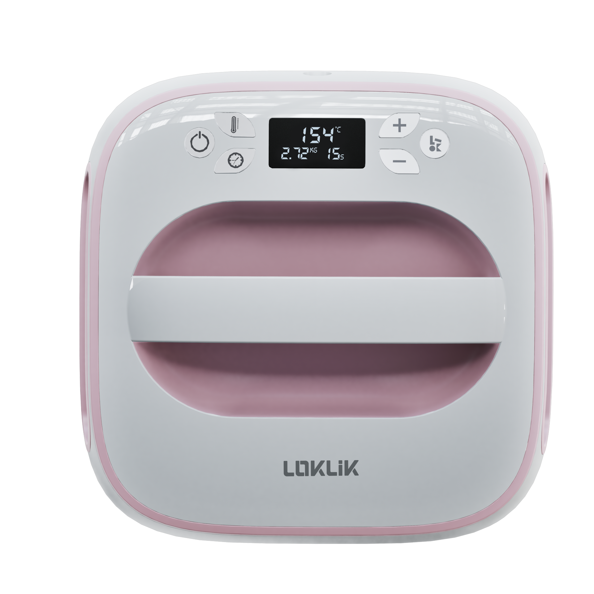 Een LOKLiK Easy Heat Press in Romance Pink
