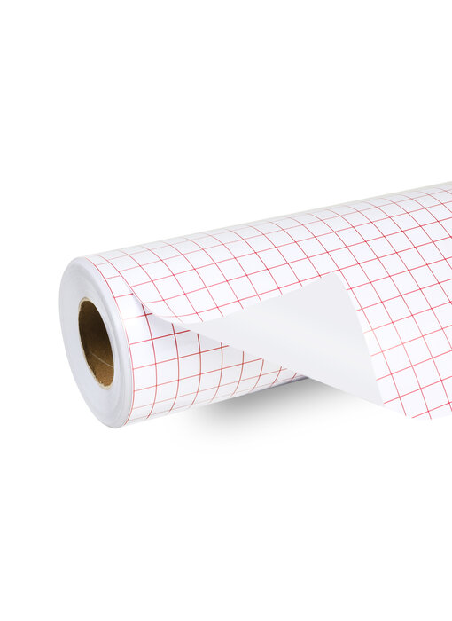 LOKLiK Grid Transfer Tape Roll - Red - 30 x 1500 cm