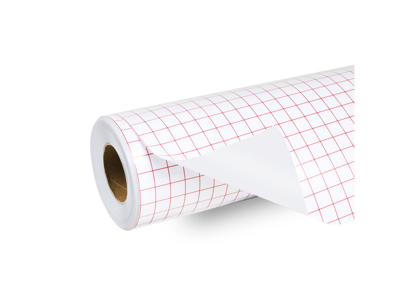 LOKLiK Grid Transfer Tape Roll - Red - 30 x 1500 cm